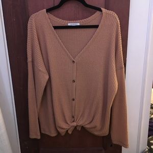 American Eagle Waffle Top